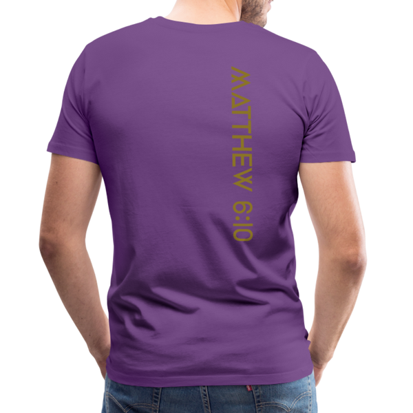 On Earth as it is in Heaven Men's Premium T-Shirt - purple