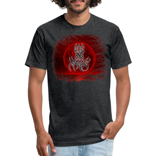 GAM Blood Moon Dark Fitted Cotton/Poly T-Shirt by Next Level - heather black