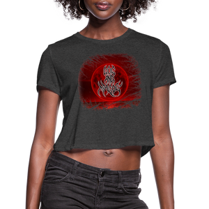 GAM Blood Moon Dark Women's Cropped T-Shirt - deep heather