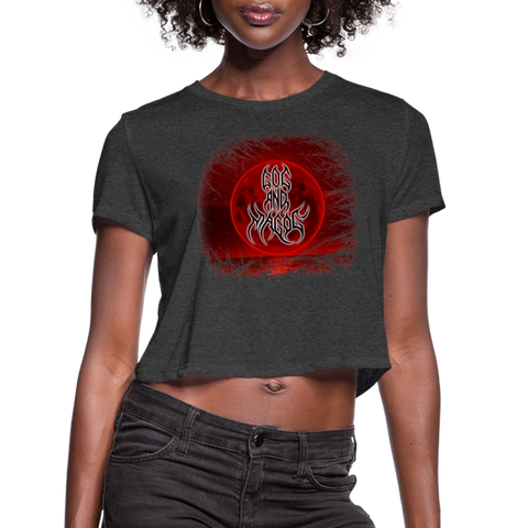 GAM Blood Moon Dark Women's Cropped T-Shirt - deep heather