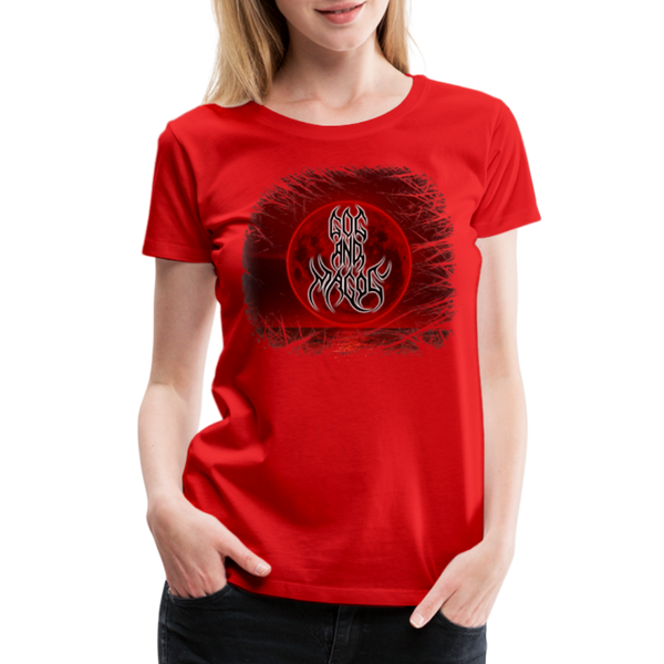 GAM Blood Moon Red Women’s Premium T-Shirt - red