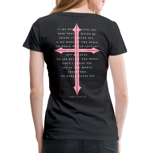 TWHM Revamp Pink Letter Women’s Premium T-Shirt - black