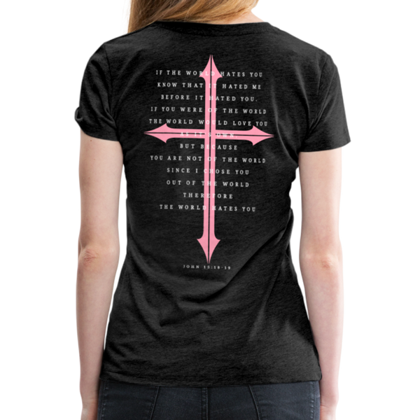 TWHM Revamp Pink Letter Women’s Premium T-Shirt - charcoal grey