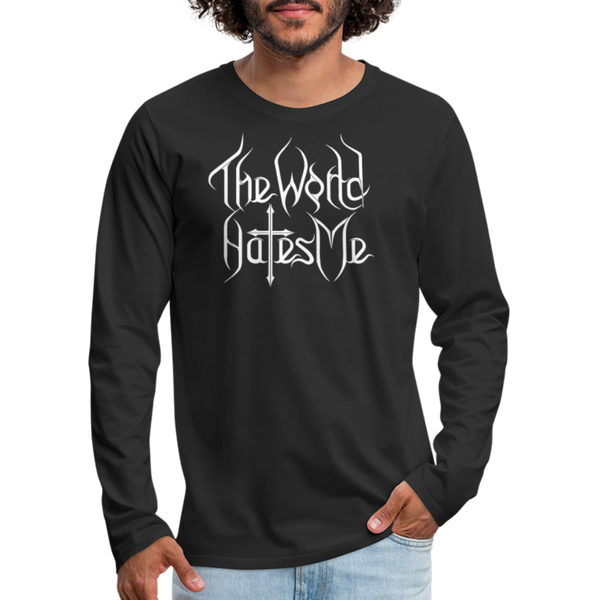 TWHM Revamp White Letter Men's Premium Long Sleeve T-Shirt - black