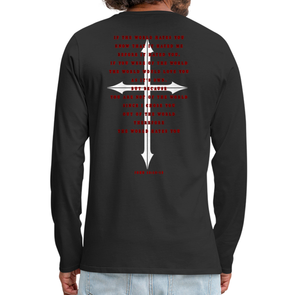 TWHM Revamp White Letter Men's Premium Long Sleeve T-Shirt - black