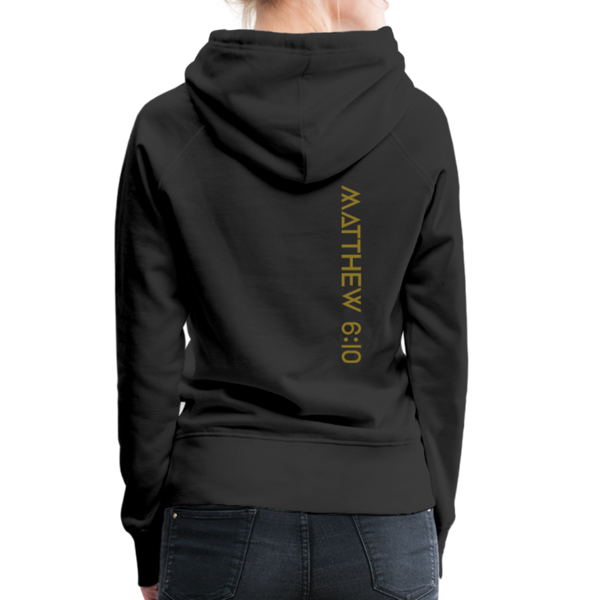 On Earth As It Is In Heaven Women’s Premium Hoodie - black