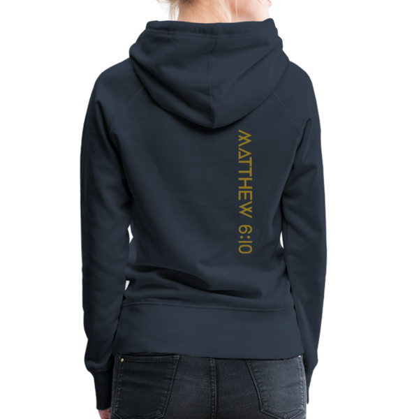 On Earth As It Is In Heaven Women’s Premium Hoodie - navy