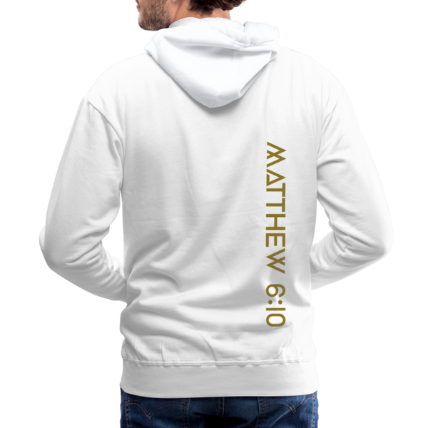 On Earth As It Is In Heaven Men’s Premium Hoodie - white