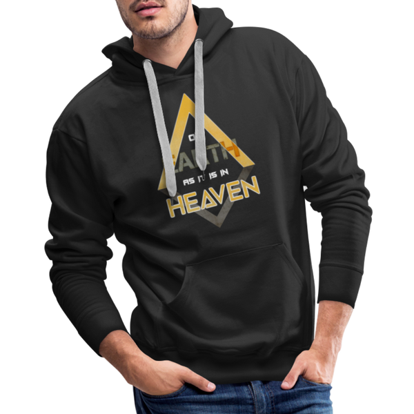 On Earth As It Is In Heaven Men’s Premium Hoodie - black