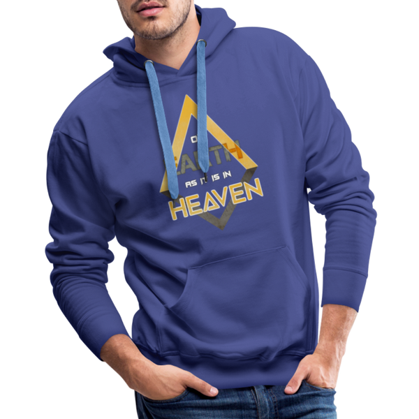 On Earth As It Is In Heaven Men’s Premium Hoodie - royal blue