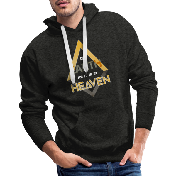 On Earth As It Is In Heaven Men’s Premium Hoodie - charcoal grey