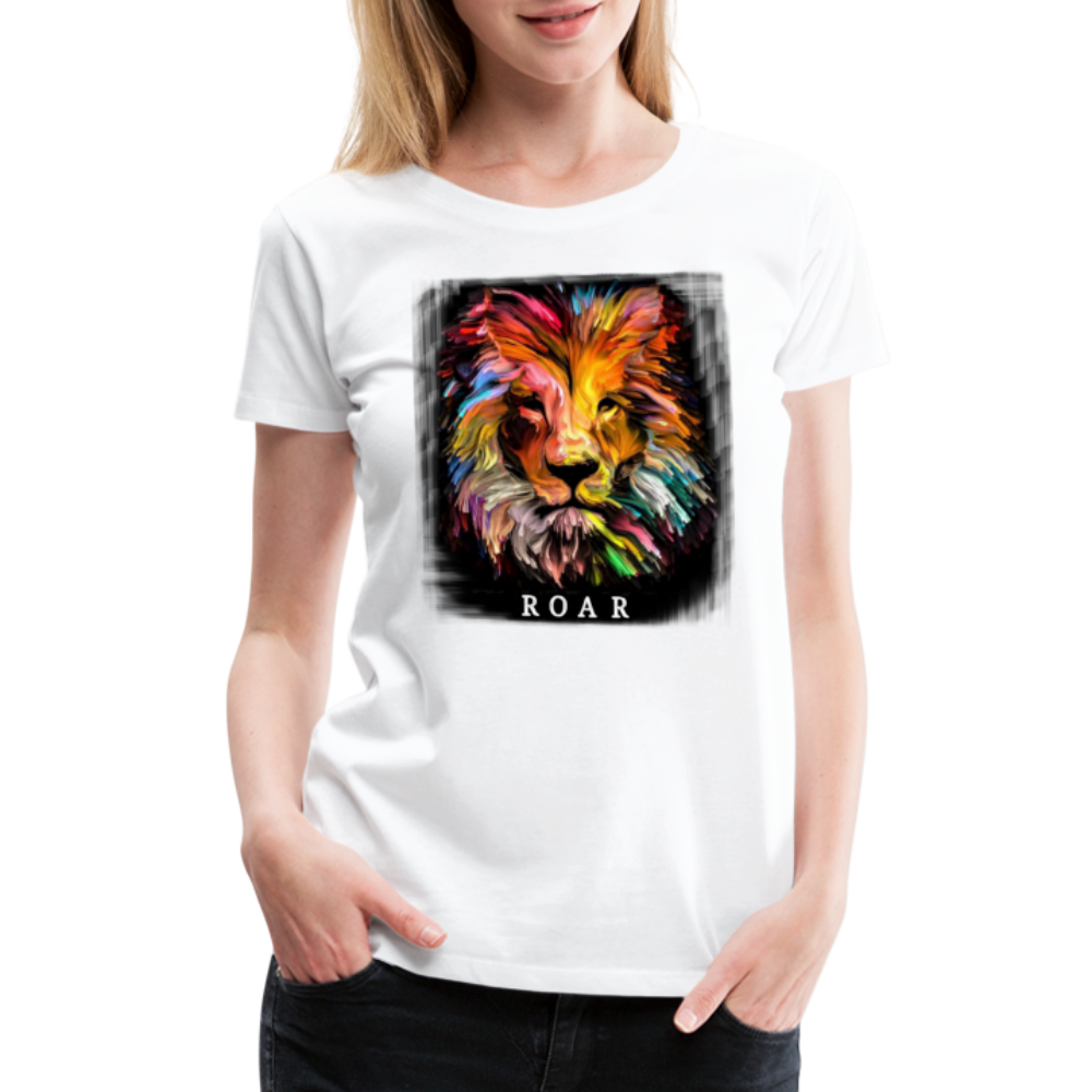 ROAR Women’s Premium T-Shirt - white