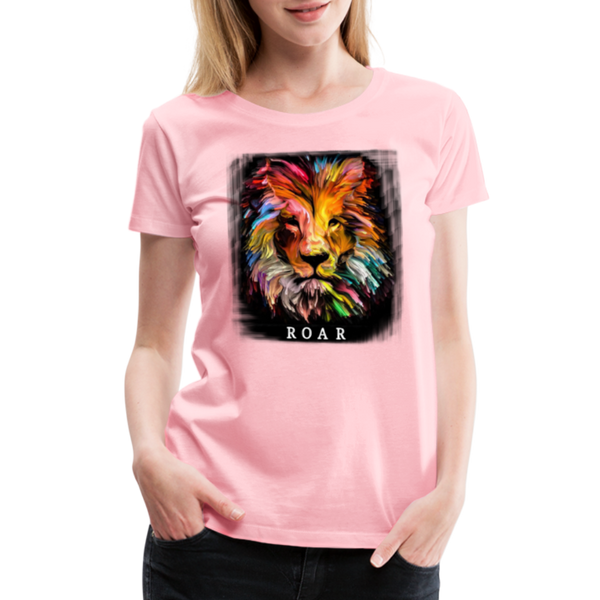 ROAR Women’s Premium T-Shirt - pink