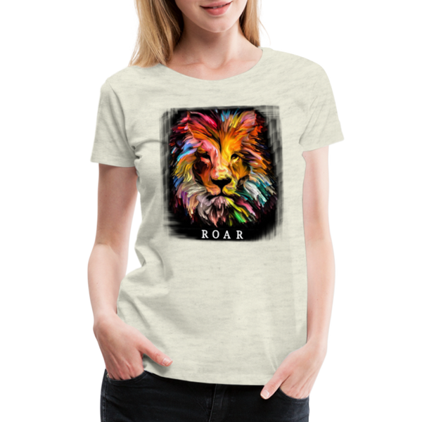 ROAR Women’s Premium T-Shirt - heather oatmeal