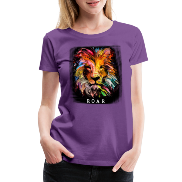 ROAR Women’s Premium T-Shirt - purple
