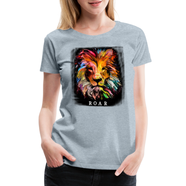 ROAR Women’s Premium T-Shirt - heather ice blue