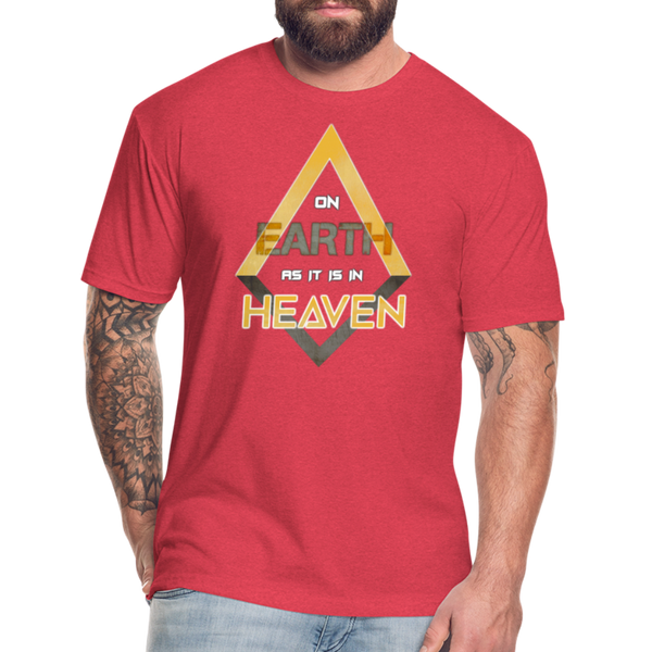 On Earth As It Is In Heaven Men's Next Level - heather red
