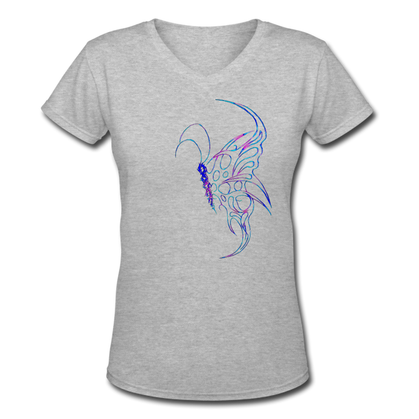 Metanoia Women's V-Neck - gray